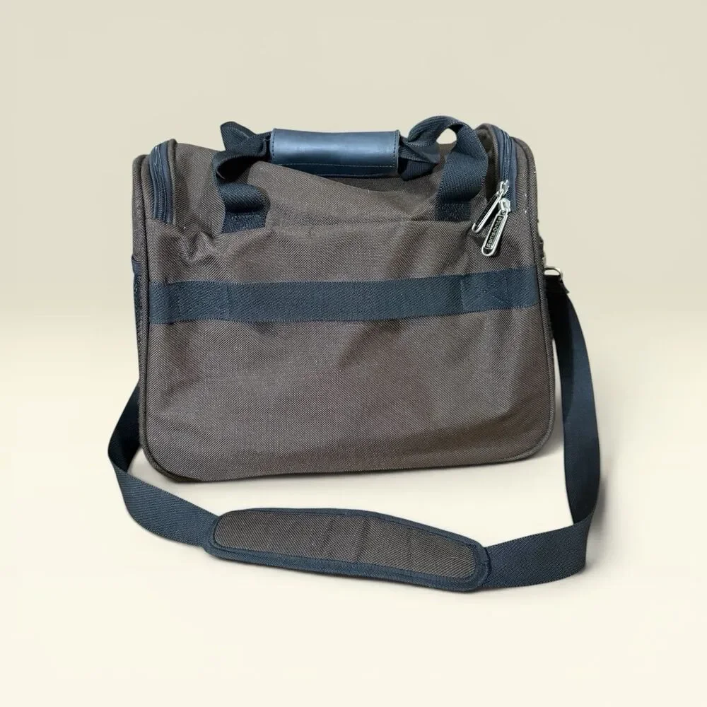 Samsonite Brown Compact Underseat Travel Tote Bag Personal Item Carry-On